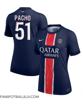 Paris Saint-Germain Willian Pacho #51 Tricou Fotbal Replică 2024-25 Femei Acasa